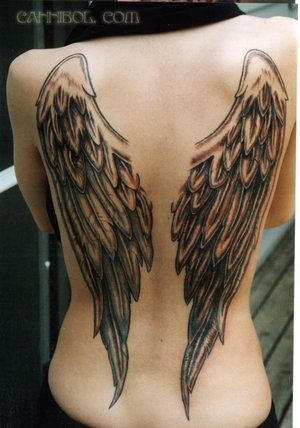I like the angel wings tattoo
